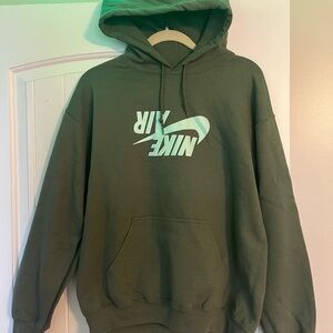 Nike Green Logo Hooded Sweatshirt